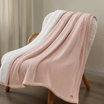 Nwt Ugg Bliss Faux Fur Blush Pink And Cream Sherpa Throw Blanket. Fixed Price $95.00.