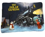 Rare Polar Express Fleece Blanket Throw Christmas Train Warner Bros 46X66. Fixed Price $20.00.