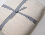 Lands End Home Pale Khaki Cotton Ribbed Matelasse Full Queen Coverlet Blanket. Fixed Price $52.50.