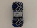 Mainstays Ikat Indigo Fleece Throw 50IN X 60IN Blue. Fixed Price $14.99.