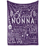 Nonna Gifts For Grandma Mothers Day, Soft Flannel Blanket, 65 X 50 Inches. Fixed Price $38.77.