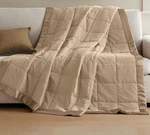 Madison Park Window Down Alternative Blanket Brown With Satin Trim Size Twin. Fixed Price $29.99.
