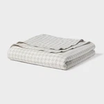 Twin/twin Xl Brushed Cotton Blanket Gray Houndstooth - Threshold. Fixed Price $22.99.