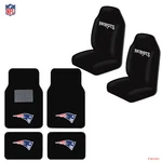 New Nfl England Patriots Truck Seat Covers & Carpet Floor Mats Set. Fixed Price $96.89.