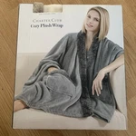 Charter Club Cozy Plush Wrap Ivory One Size 50X70 Pocket Throw Blanket Soft. Fixed Price $29.00.