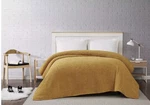 Brooklyn Loom Marshmallow Sherpa Bed Blanket Full/ Queen, Mustard Color Cozy. Fixed Price $45.23.