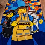 Lego Movie Blanket Throw Emmett Benny Wyldstyle Lucy Vitruvius Micro Raschel. Fixed Price $40.00.