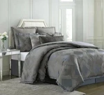 Charisma Emporio Geometric 7P Queen Comforter Shams Bedskirt Pillow Grey $860. Fixed Price $275.95.