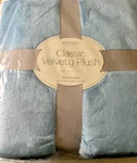 $70 New Berkshire King Size Blanket - Robin's Egg Blue 90 Inches By 108. Fixed Price $47.69.