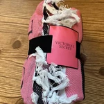Victorias Secret Beach Blanket Towel Throw With Fringe, Striped 50 X 60 Nwt. Fixed Price $14.99.