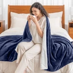 Warm Sherpa Fleece Blanket Ultra Soft Reversible Sofa Bed Couch Throw Twin Queen. Fixed Price $22.99.