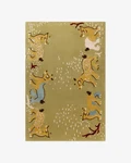 Nordic Knots Grace 03 Fauna Rug Sage Green 100% Wool Hand-tufted Animal Print. Fixed Price $183.33.
