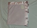 Choofie Beverly Hills Hotel Bungalow Baby Blanket Pink White Fluffy Satin. Fixed Price $39.99.