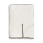 Aqua Ribbed Knit Throw, Beige, 60 L X 80. Fixed Price $55.90.