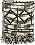 Bloomingville Black & Beige Woven Cotton Blend One Size Fits All,. Fixed Price $36.29.