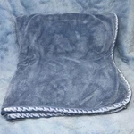 Brookstone Nap Spa Blue Travel Blanket, Satin Edge Throw, Heavier Version Warm. Fixed Price $96.79.