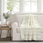 Lush Decor Solange Stripe Kantha Pick Stitch Yarn Dyed Cotton Woven Throw Bla.... Fixed Price $30.75.