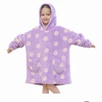 Oversized Wearable Blanket Hoodie For Kids Boys Girls Toddler 2-6YR,DAISY. Fixed Price $12.99.