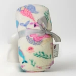 Parents Choice Printed Plush Throw White Mermaid Ocean Sea. Fixed Price $16.99.