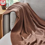 Extra Plush Cotton Blend Chunky Knit Throw Perfect Cozy Comfort & Warmth New. Fixed Price $32.11.
