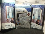 Disney's Frozen, Window Panels, 46 X 60 Plush Throws, Twin Sheets, Comforter. Fixed Price $15.00.