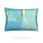 Kess Inhouse Carollynn Tice "announced" Aqua Green Cotton King Pillow Sham. Fixed Price $10.00.