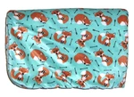 Bass Pro Shop Fox Arrows Blue Green Aqua Baby Blanket Sherpa 30X40". Fixed Price $34.95.