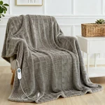 Heated Blanket Electric Throw, 50"X60" Heating Waffle With 12. Fixed Price $72.22.