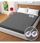 Valthie Heated Mattress Pad Electric Bed Warmer Dual Controller 12 Set Grey. Fixed Price $80.00.