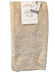 Just Imagine Little Bear Stone Embossed Baby Blanket Soft Fleece Beige New. Fixed Price $34.99.