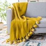 Safavieh Shae Throw Blanket Yellow. Fixed Price $63.31.