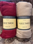 *new* Northpoint (maroon & Beige) (50 X 60 Fleece Throw Blankets. Fixed Price $30.00.