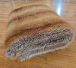 Donna Salyers Fabulous Furs Red Fox Faux Throw Blanket- 60 84. Fixed Price $119.00.