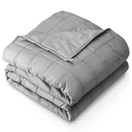 Bare Home Weighted Blanket All-natural 100 Cotton With Nontoxic Glass Beads. Fixed Price $107.80.