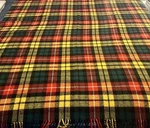 Edinburgh Tartan Shop All Wool Fringe Plaid Throw Blanket 68" X 54". Fixed Price $44.99.