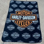 Harley Davidson Fleece Blanket Size 60" X 80" Genuine Northwest Throw. Fixed Price $41.65.