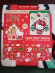Hello Kitty Silky Soft Christmas Throw Blanket 40" X 50". Fixed Price $12.00.