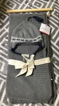 Queenwest Trading Co. For Kids Combo Knit Grey Throw Blanket And Baby Hat. Fixed Price $38.00.