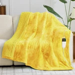 Heated Blanket Throw, Faux Fur Sherpa Heating For Sofa Bed, Warm Wint.... Fixed Price $39.31.