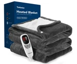 Electric Flannel Throw Blankets, Wearable Heated BLANKET,9 Level Heating & 1-10H. Fixed Price $36.59.