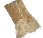 Brentwood Originals Warm Gold Ribbed Chenille Fringed (1) Throw Blanket 55X64. Fixed Price $52.00.