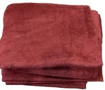 Vtg Martha Stewart Everyday Throw Blanket Deep Red Acrylic Plush Usa Made 47X56. Fixed Price $35.99.