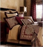 Nip Charisma Orlando Ruby Red Brown Paisley Queen Duvet Cover Set 4. Fixed Price $216.19.