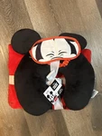 Disney Mickey Mouse 3PC Travel Set Neck Pillow Throw Blanket 40 X 50 Eye Mask. Fixed Price $23.50.