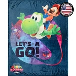 Officially Licensed Super Mario Galaxy Yoshi Throw Blanket - Perfect For Gamers. Fixed Price $55.09.