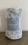 Comfort Bay Embossed Throw Blanket Very Soft 50"X60" Gray New. Fixed Price $11.99.