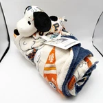 Hallmark Peanuts Snoopy Pendant Sports Plush & Throw Blanket White 50 X 60". Fixed Price $49.99.