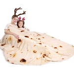 Mermaker Burrito Tortilla Taco Blanket 60 Inches For Adult Kids, Realistic To.... Fixed Price $41.21.