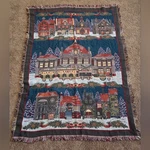 Department 56 Dickens Village Cotton Tapestry Throw Blanket Christmas. Fixed Price $38.00.