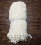Pottery Barn Dreamy Handwoven Fringe Throw 50X60" Ivory New!. Fixed Price $65.00.